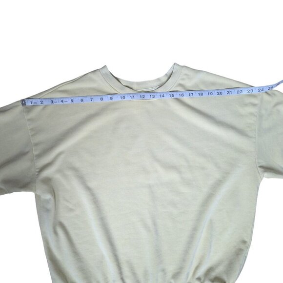 H&M Pastel Yellow Crew Neck Long Sleeve (Wom XS) with Shorts  (Wom S) Pajama Set - Picture 8 of 11